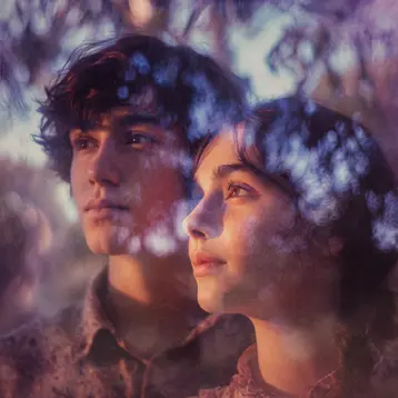 Two teenagers with uneasy anticipation