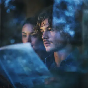 Australians looking through the glass ominously