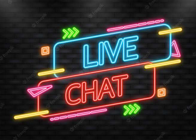 A neon sign saying \